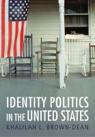 Identity politics in the United States /