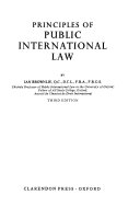 Principles of public international law /