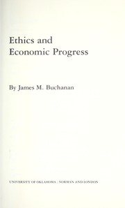 Ethics and economic progress /