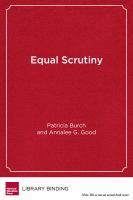 Equal scrutiny : privatization and accountability in digital education /