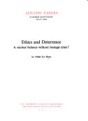 Ethics and deterrence: a nuclear balance without hostage cities?