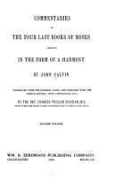 Commentaries on the four last books of Moses /