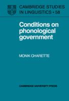 Conditions on phonological government /