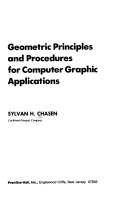 Geometric principles and procedures for computer graphic applications /