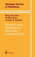 Monte Carlo methods in Bayesian computation /