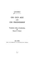 On old age, and On friendship.