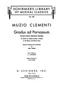 Gradus ad Parnassum; 29 selected studies to which are added scales in thirds in all major and minor keys.