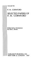 Selected papers of F.M. Cornford /