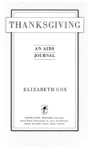 Thanksgiving : an AIDS journal /