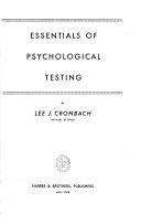 Essentials of psychological testing.