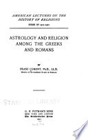 Astrology and religion among the Greeks and Romans,