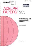 NATO strategy and ballistic missile defence /
