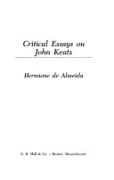 Critical essays on John Keats /
