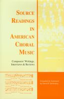 Source readings in American choral music /