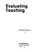 Evaluating teaching /