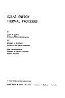 Solar energy thermal processes,