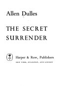 The secret surrender