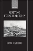 Writing French Algeria /