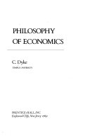Philosophy of economics /