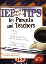IEP and inclusion tips for parents and teachers /