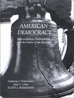 American democracy : representation, participation, and the future of the Republic /