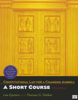 Constitutional law for a changing America : a short course /