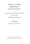 Pollen and spore morphology/plant taxonomy; gymnospermae, pteriodophyta, bryophyta (Illustrations)