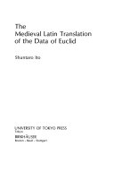 The Medieval Latin translation of the Data of Euclid /