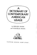 A dictionary of contemporary American usage,