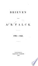 Brieven van A.R. Falck. 1795-1843.