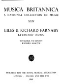 Giles & Richard Farnaby, keyboard music.