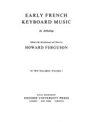 Early French keyboard music; an anthology.