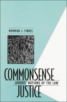 Commonsense justice : jurors' notions of the law /