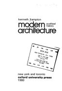 Modern architecture : a critical history /