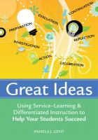 Great ideas : using service-learning and differentiated instruction to help your students succeed /