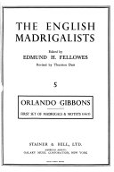 First set of madrigals & motets (1612)