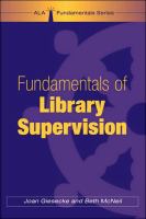 Fundamentals of library supervision /