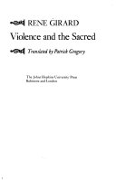 Violence and the sacred /