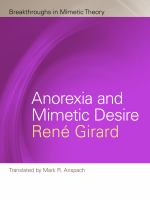 Anorexia and mimetic desire /