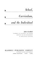School, curriculum, and the individual