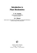 Introduction to plant biochemistry