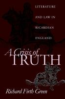 A crisis of truth : literature and law in Ricardian England /