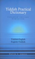 English-Yiddish, Yiddish-English dictionary : romanized /