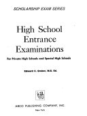 High school entrance examinations; for private high schools and special high schools.