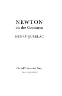 Newton on the Continent /