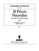18 pièces nouvelles : pour orgue = für Orgel = for organ op. 90 /