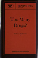 Too many drugs? /