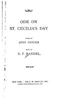 Ode on St. Cecilia's Day /