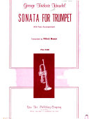 Sonata for trumpet : with piano accompaniment /
