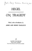 Hegel on tragedy /